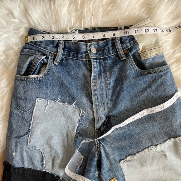Levi’s Patchwork Straight Leg Jeans - Picture 12 of 16